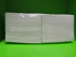 Салфетки бумажные 33х33 см двухслойные белые 200 шт/пач 9 пач/уп